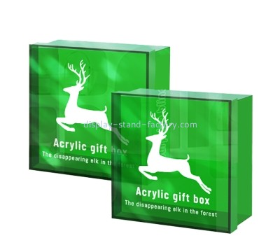 Lucite products supplier custom acrylic storage gift box with lid NAB-1819