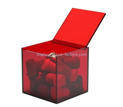 China acrylic manufacturer custom plexiglass coffee capsule storage box NAB-1823