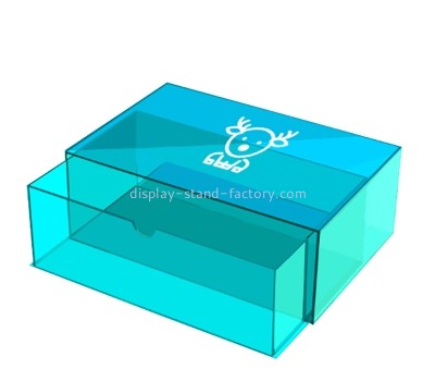 China plexiglass supplier custom acrylic storage drawer box NAB-1824