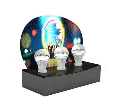 Perspex products manufacturer custom acrylic store front LED bulb display stand NLD-079