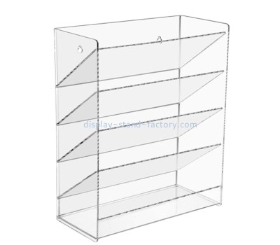 Plexiglass products supplier custom acrylic wall file organizer literature holder NBD-784