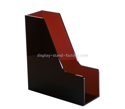 Plexiglass item supplier custom acrylic desktop file magazine holder NBD-786