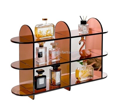 Plexiglass display supplier custom acrylic 3 tiers perfume display rack NMD-799