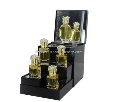 China acrylic supplier custom plexiglass 3 tiers perfume display stand NMD-801