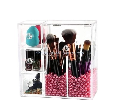Acrylic boxes manufacturer custom plexiglass dustproof makeup organizer box NMD-804