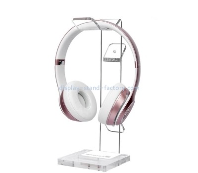 China perspex manufacturer custom plexiglass head-mounted bluetooth headset display stand NDS-081