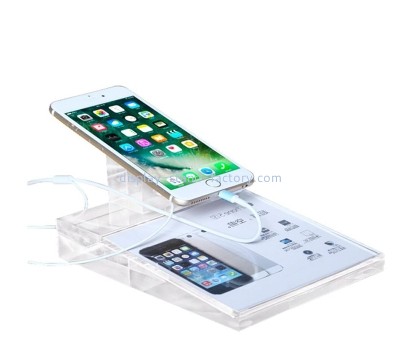 Lucite item manufacturer custom acrylic mobile phone prototype publicity display stand NDS-084