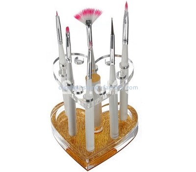Acrylic item manufacturer custom perspex makeup brushes display stands holder NOD-089