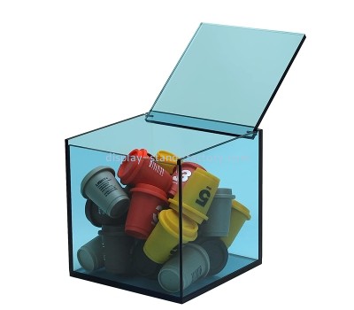 Plexiglass item manufacturer custom acrylic anti dust coffee capsule storage box NAB-1828