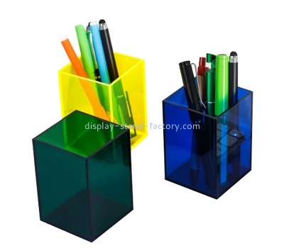 Plexiglass products supplier custom colorful acrylic pen holder boxes NAB-1827