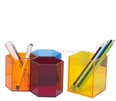 Perspex products manufacturer custom tabletop acrylic pen holders NAB-1830