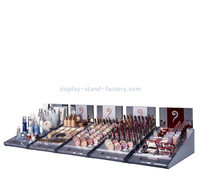 China plexiglass manufacturer custom acrylic countertop beauty display risers NMD-811