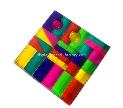 Perspex display supplier custom multi colors acrylic building blocks NBL-225