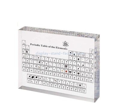 Plexiglass display manufacturer custom acrylic periodic table chemistry class teaching aids block NBL-231
