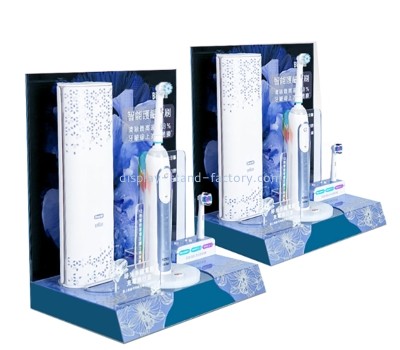 Perspex display supplier custom acrylic electric toothbrush display booth NDS-094
