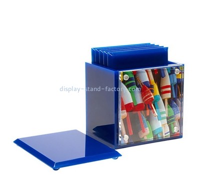 China plexiglass manufacturer custom acrylic organizer box with cup coasters NFD-393