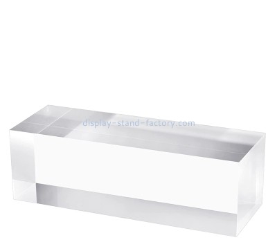 Lucite display supplier custom acrylic pedestal stand riser solid base NLC-113