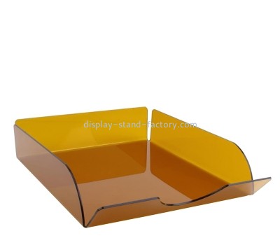 Plexiglass products manufacturer custom acrylic file organizer tray STD-431