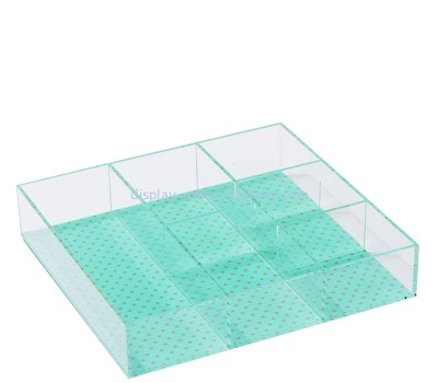 Plexiglass products supplier custom acrylic organizer tray with multi dividers STD-432