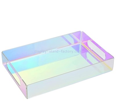 Perspex item supplier custom iridescent acrylic coffee serving tray STD-438
