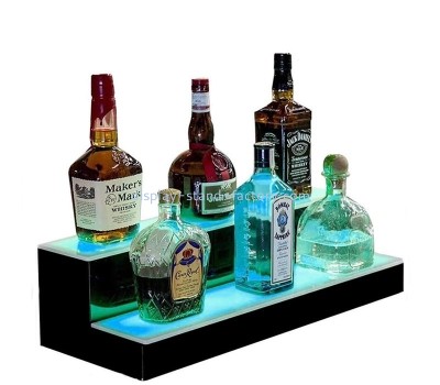 Perspex products manufacturer custom acrylic LED wine cocktail display stand NLD-094