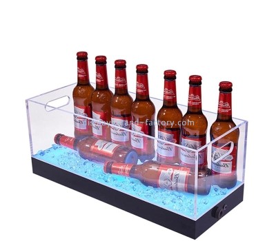 Plexiglass item supplier custom acrylic luminous ice bucket for KTV Bar NLD-093