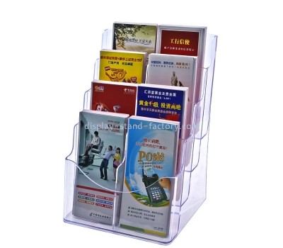 Perspex item supplier custom acrylic 4 tier pamphlet holder NBD-806
