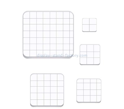 Plexiglass products supplier custom acrylic stamp blocks with grid lines NBL-234