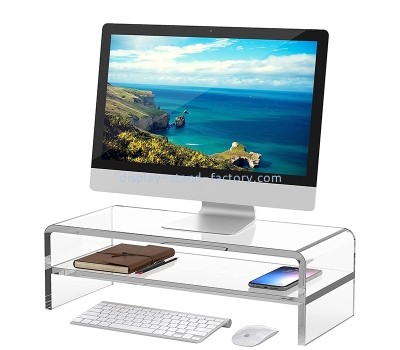 Perspex display supplier custom acrylic monitor riser for office home NDS-100