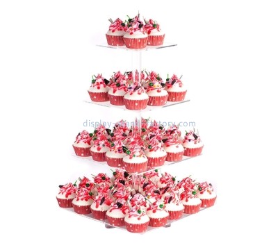 Custom clear acrylic 4 tier cupcake stand for bar party NFD-406