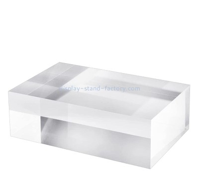 Custom transparent acrylic cube display block NLC-124