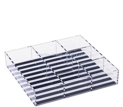 Custom clear acrylic 6 compartments organizer tray STD-439