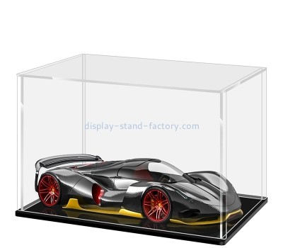 Custom clear acrylic LED model car display box NDD-125
