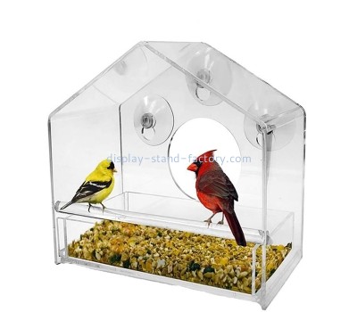Custom clear acrylic window bird feeder NOD-106