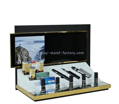 Acrylic item supplier custom plexiglass e-cigarette display booth NOD-100