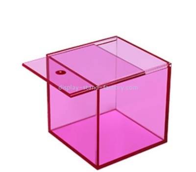 Custom plexiglass sliding lid storage box NAB-1845