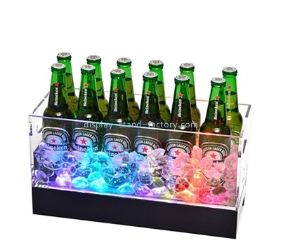 Custom acrylic LED beer organizer display box NFD-412