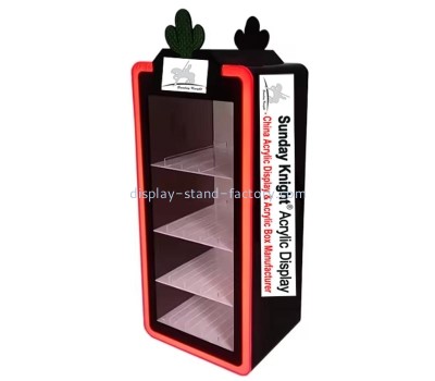 Custom acrylic retail shop 4 tiers LED display cabinet NDD-132