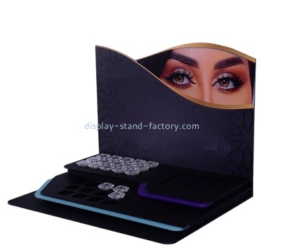 Custom acrylic eye shadow display rack with LED light NLD-110