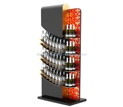 Custom acrylic wine bottles display cabinet with LED light NLD-111