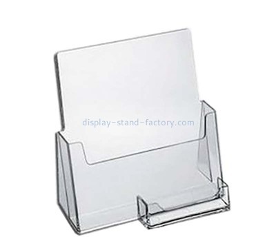 Custom acrylic literature holder with business card holder NBD-819