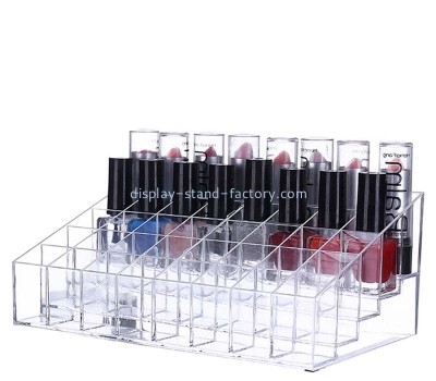 Custom acrylic multi compartments lipgloss display storage holders NMD-835