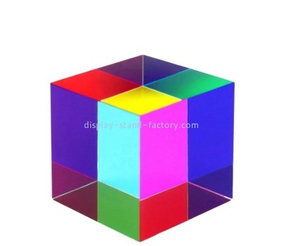 Custom acrylic colorful display cubes NBL-249