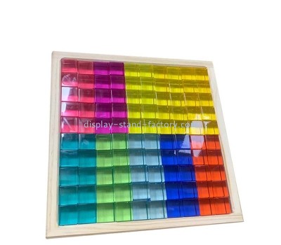 Custom rainbow acrylic sensory building blocks for kids NBL-253