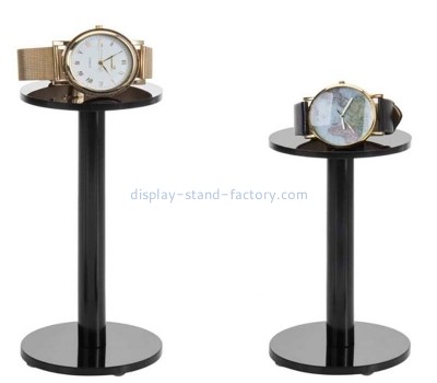 Custom acrylic round pedestal watches riser stands NJD-302