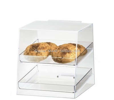 Custom acrylic supermarket bread display case NFD-415