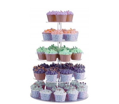 Custom acrylic 5 tiers party cupcake display stand NFD-417