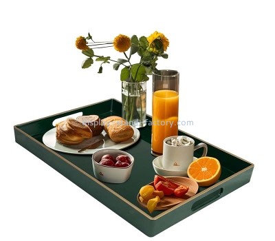 Custom wholesale acrylic breakfast serving tray STD-460