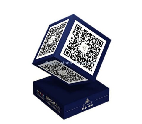 Поставщик OEM подгонянный плексиглас QR кода знака стойки NOD-064