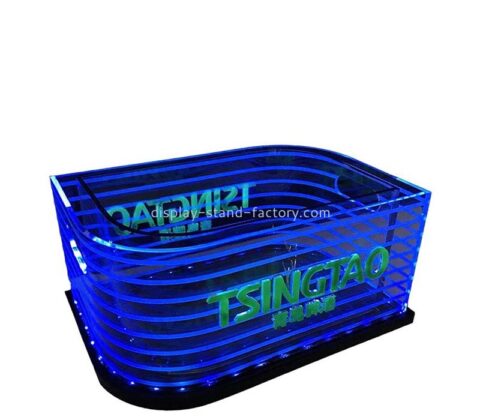 Perspex 제품 공급 업체 맞춤형 아크릴 발광 KTV 맥주 샴페인 버킷 NLD-095